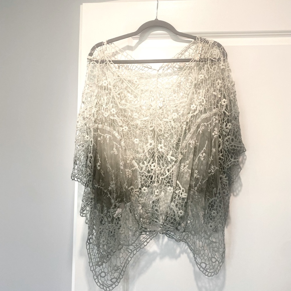 Beautiful overlay crochet cover up